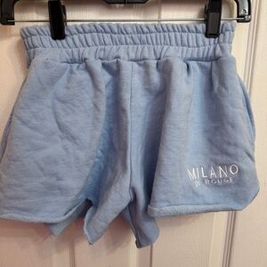 Milano Di Rouge Sky Blue Athletic Shorts